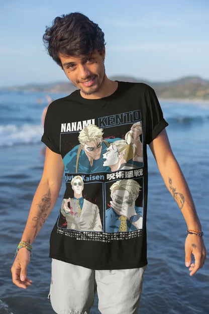 Nanami Kento T-Shirt Jujutsu Kaisen JJK Anime Manga Shirt Soft Tee All Sizes - Jujutsu Kaisen Merch - Free Shipping Buy Now