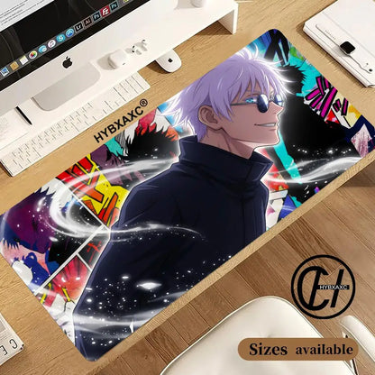 Hot-selling HD J-Jujutsu Kaisen Mouse Pad Professional Gaming Mouse Pad Waterproof Non-Skid Keyboard Mat Big Size Desk Pad