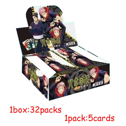 New Jujutsu Kaisen Card Warlock Cards Gojo Satoru Fushiguro Megumi Itadori Yuji Cards Anime Peripheral Collection Cards Toy Gift