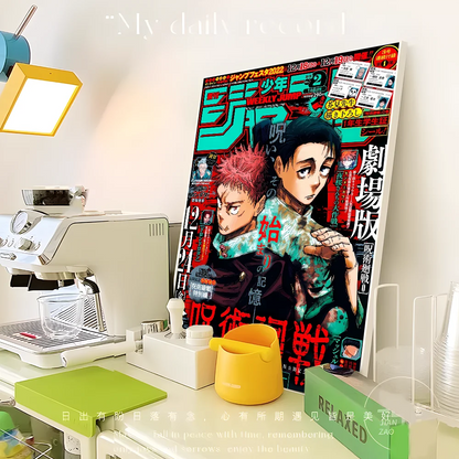 Jujutsu Kaisen Anime DIY Sticky Poster Waterproof Paper Sticker Coffee House Bar Home Decor