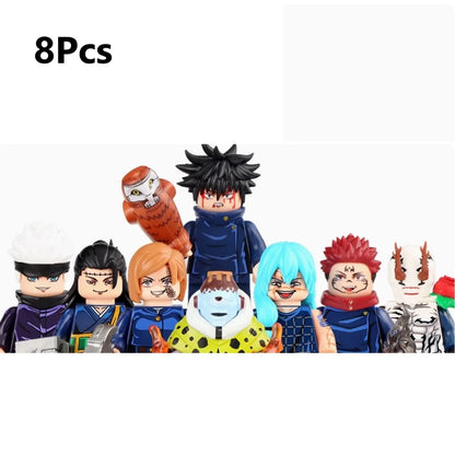 WM6200 WM6201 WM6202 Itadori Yuji Jujutsu Kaisen Set Building Blocks Mini Action Figure Toys