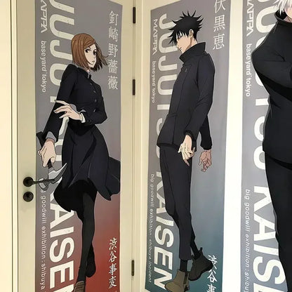New Satoru Gojo Poster Jujutsu Kaisen Room Decoration Poster Wall Stickers Okkotsu Yuta Mahito 200cm high and 60cm wide poster