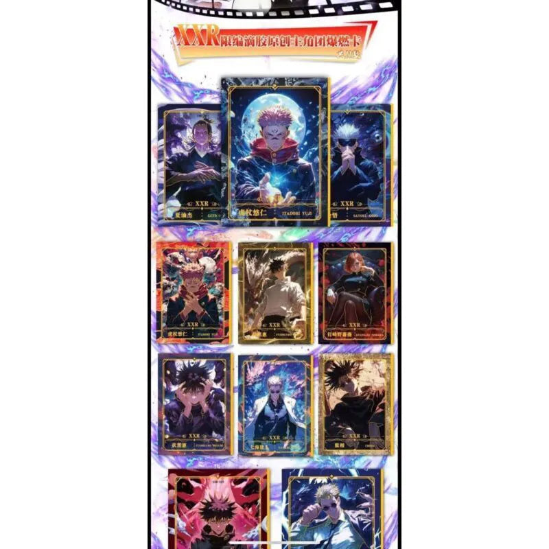 NEW Jujutsu Kaisen TCG Anime Collection card Booster Box 13 pack game Premium Doujin Child toy rare SNR XXR