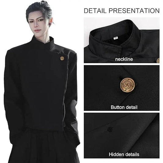 Gojo Satoru Cosplay Costume Uniform for Men Jujutsu Kaisen Cosplay Outfit And Sunglasses Geto Suguru Cosplay Uniform - Jujutsu Kaisen Merch - Free Shipping Buy Now