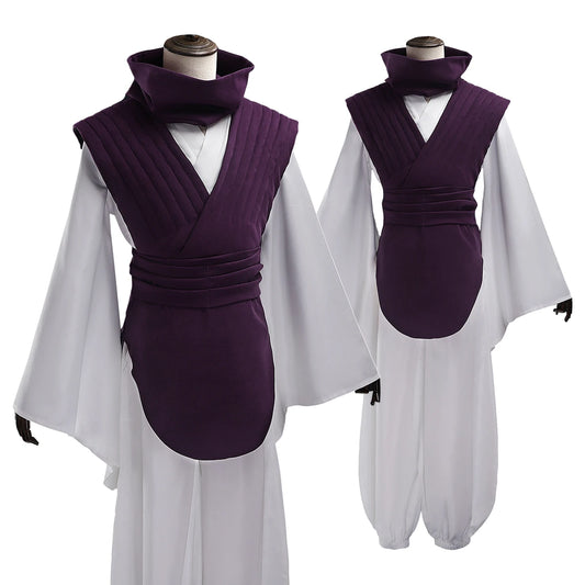 HOLOUN Jujutsu JJK Manga Anime Choso Cosplay Costume Purple Vest Neck Gaiter Belt White Elastic Pants Top Gift - Jujutsu Kaisen Merch - Free Shipping Buy Now