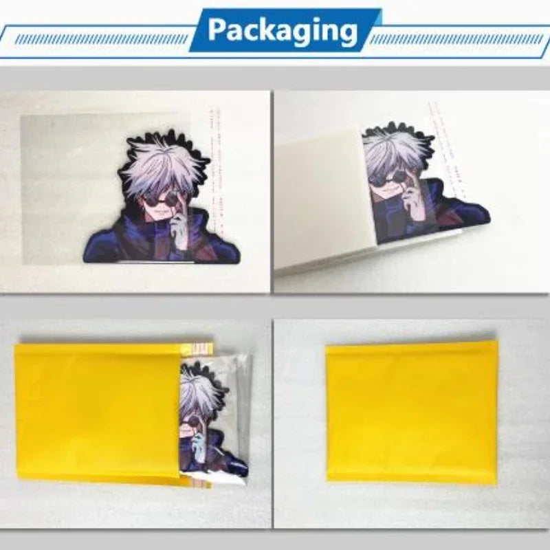 Jujutsu Kaisen Series Combination Complete Works 3D Gradient Car Stickers Anime Peripherals Suitable for Car Notebooks, Etc.