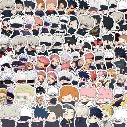 10/30/50pcs Kawaii Jujutsus Kaisens Stickers Anime Satoru Gojo Itadori Yuji Decals Cool DIY Cartoon Sticker for Kids Toys Gifts