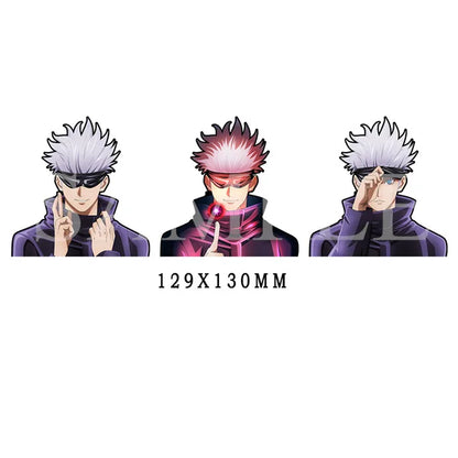 Jujutsu Kaisen Gojo Sticker Anime Waterproof Decals for Car,Laptop,Refrigerator,Sitcase,Etc Car Decor Creative Gift 3d Stickers