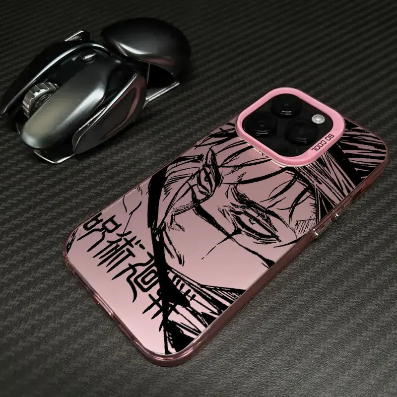 Coque antichoc Anime pour iPhone 16e, 16, 14, 15, 13, 11 Pro Max, Jujutsu Kaisen Choso ART, 15 Plus, 12 Mini, 16e 