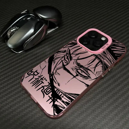 Coque antichoc Anime pour iPhone 16e, 16, 14, 15, 13, 11 Pro Max, Jujutsu Kaisen Choso ART, 15 Plus, 12 Mini, 16e 