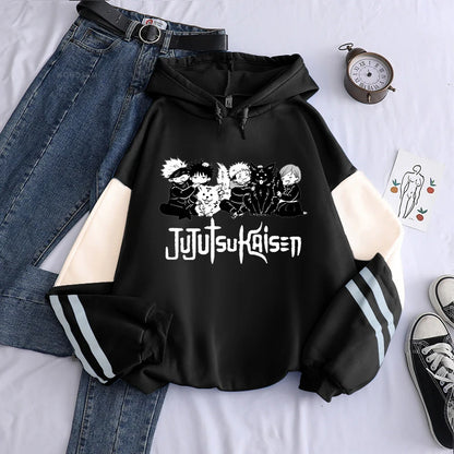 Anime Jujutsu Kaisen Hoodie Kawaii Gojo Satoru Graphic Hoodie Autumn Winter Plus Size Hoodies 2023 Hot Manga Print Sweatshirts - Jujutsu Kaisen Merch - Free Shipping Buy Now