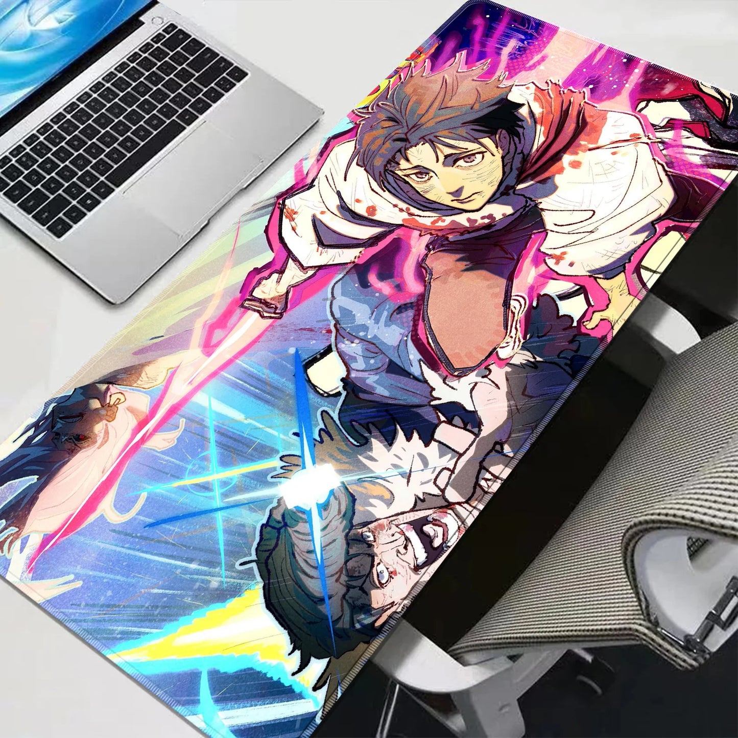 HD Anime Purple Mouse Pads Yuta Okkotsu Gaming Keyboard Rug Laptop Mousepad PC J-Jujutsu Kaisen Gamer Cabinet Extended Desk Mat