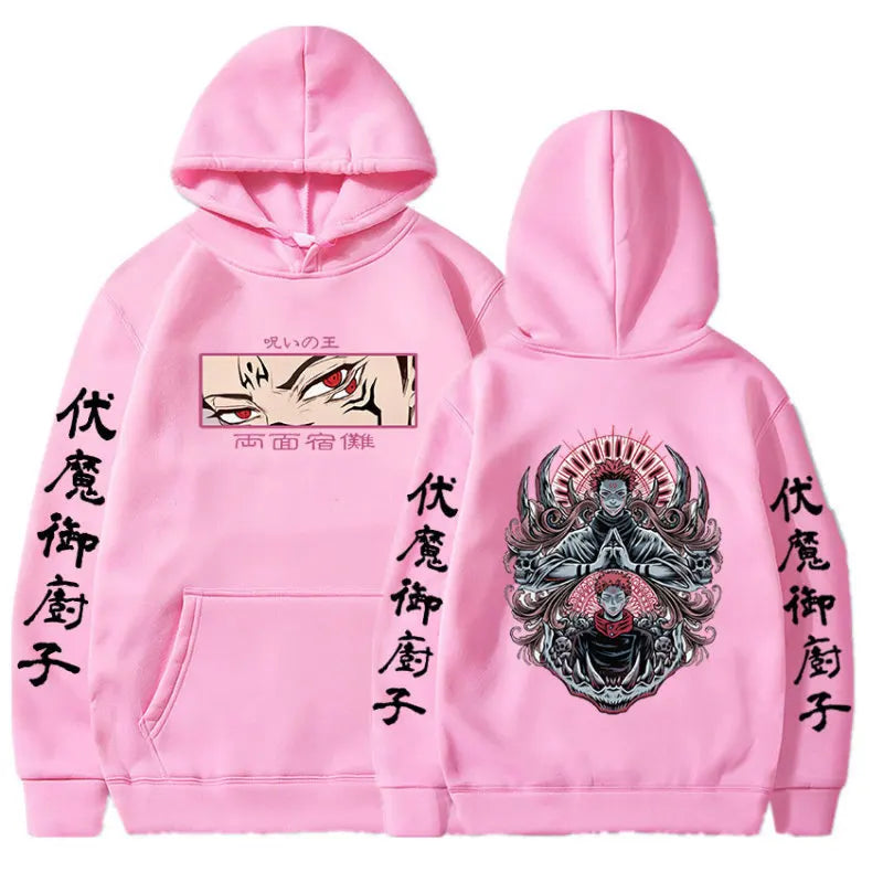 Jujutsu Kaisen print men's casual fashion street hoodie Autumn and winter comfortable and soft hot blood adventure anime - Jujutsu Kaisen Merch - Free Shipping Buy Now