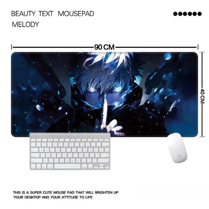 Animation Series of Jujutsu Kaisen E-sports Leather Mouse Pad Oversized Two-dimensional Gojo Satoru Game Keyboard Desktop Pad