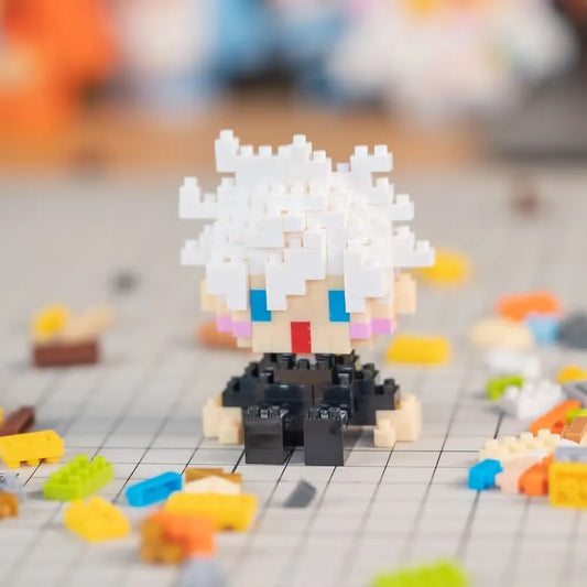 JX TOY ミニ呪術置物マイクロビルディングブロック Kaisen Anmie 周辺機器五条悟 DIY スプライシング像伏黒恵人形