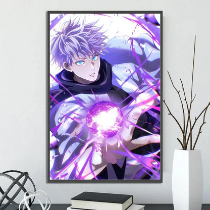 Jujutsu Kaisen Gojo Satoru Self-adhesive Poster Figures Home Decoration Anime Wallpaper Painting Wall Art Bedroom Cartoons Decor