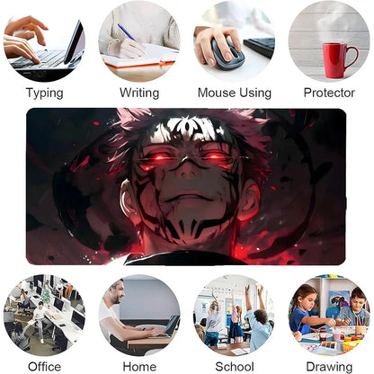 Jujutsu Kaisen Itadori Yuji Mouse Pad Mousepad Large Gaming LockEdge Thickened Computer Keyboard Table Desk Mat