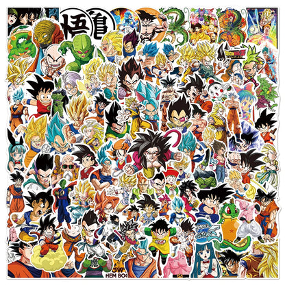 Lot de 50/100 autocollants dessin animé Attack On Titan Jujutsu Kaisen, autocollants imperméables pour skateboard, ordinateur portable, voiture, moto