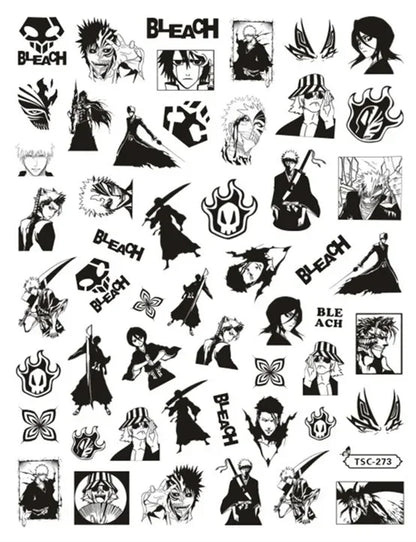 Autocollants 3D pour nail art, modèle coulissant, décorations pour ongles DIY, Jujutsu Kaisen, TSC-196