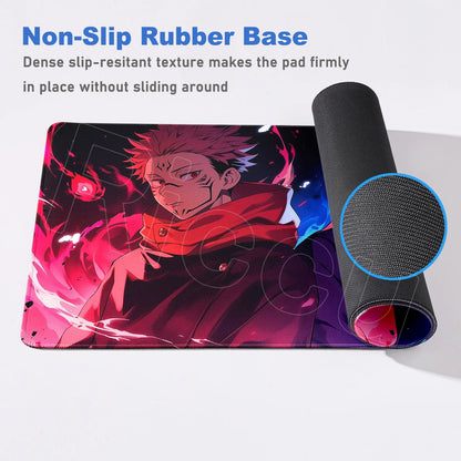 Anime Jujutsu Kaisen Mouse Pad Cool Gojo Satoru Large Gaming Mousepad Gamer Laptop Keyboard Mice Mat Computer 900×400mm Desk Mat