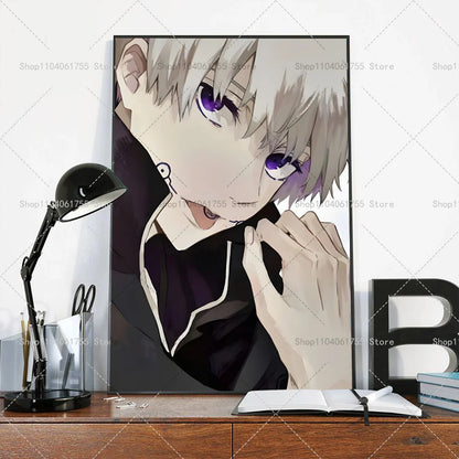 1PC Anime Jujutsu Kaisen Inumaki Toge Poster Self-adhesive Art Waterproof Paper Sticker Coffee House Bar Room Wall Decor