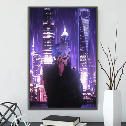 J-Jujutsu Anime Self-adhesive Poster Wallpaper Wall Art Print Gojo Satoru Home Decoration Modern Itadori Yuji Gift