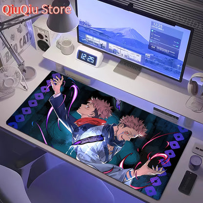 Large Gaming Mousepad Jujutsu Kaisen Mouse Pad Anime Gojo Satoru Desk Mat Gamer Company Keyboard Mouse Mats Computer Carpet