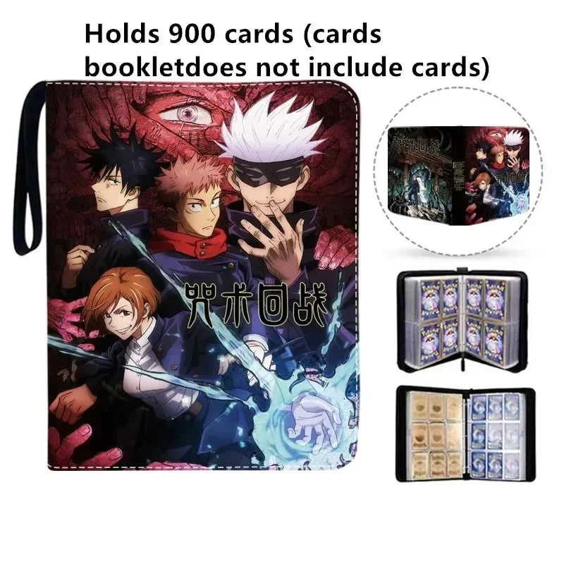 Anime Jujutsu Kaisen Collection 400pcs/900pcs Phantom Parade Card Album Book Card Zipper Game Cards Binder Holder kids Gift