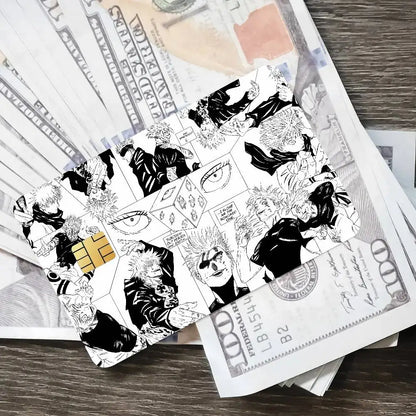 Cool Fashion Anime Popular Hot Top Jujutsu Kaisen Luxury Credit Card Film Debit Protect Bank Bus Card Sticker Skin