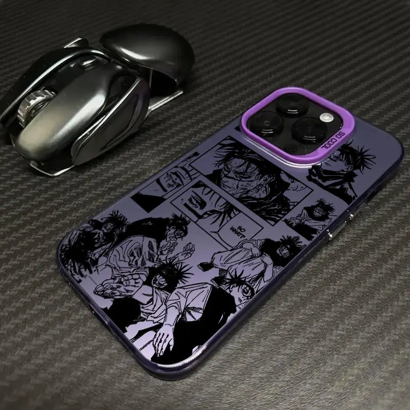 Coque antichoc Anime pour iPhone 16e, 16, 14, 15, 13, 11 Pro Max, Jujutsu Kaisen Choso ART, 15 Plus, 12 Mini, 16e 