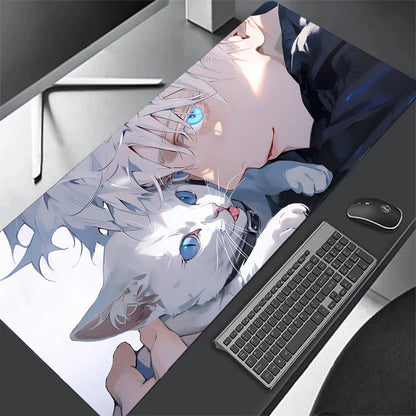Jujutsu Kaisen XXL Mouse Pad Anime Gojo Satoru Large Gaming Mousepad Gamer Company Keyboard Mouse Mats Carpet Computer Desk Mat
