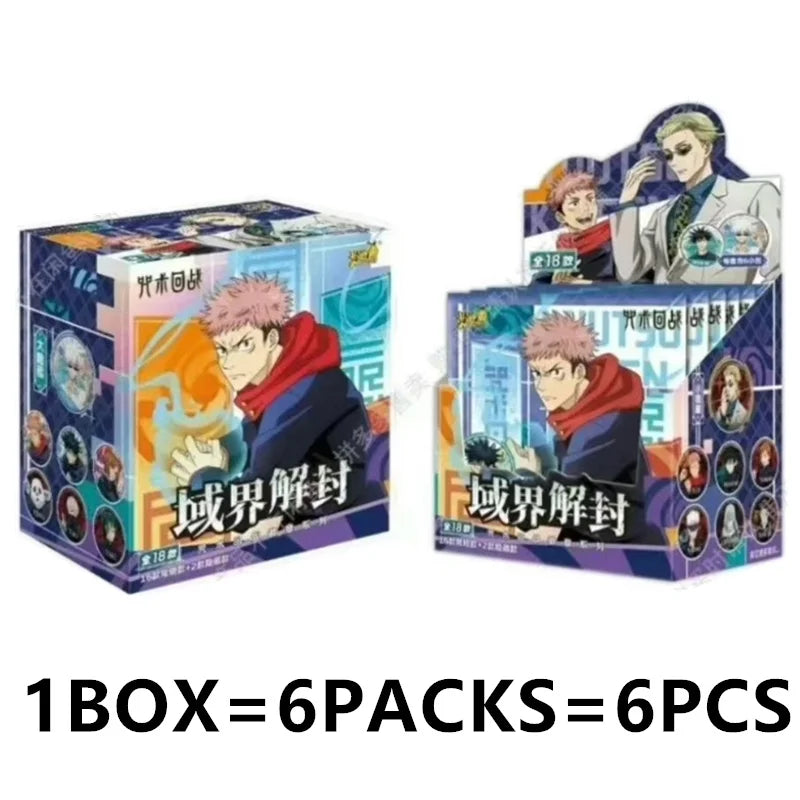Genuine Jujutsu Kaisen Card Warlock Cards Gojo Satoru Fushiguro Megumi Itadori Yuji Cards Anime Peripheral Collection Cards Toy