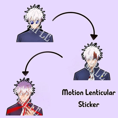 Autocollants étanches Jujutsu Kaisen Gojo Motion pour voitures, ordinateurs portables, réfrigérateurs, etc.