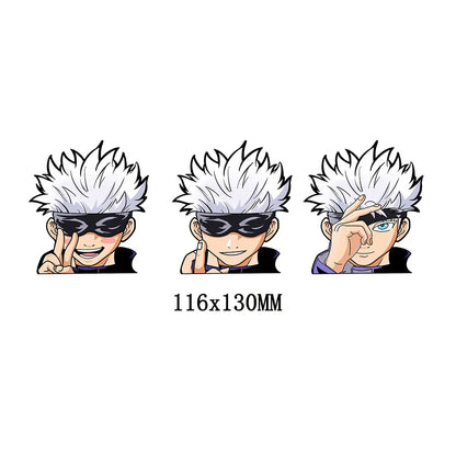 Jujutsu Kaisen Series Combination Complete Works 3D Gradient Car Stickers Anime Peripherals Suitable for Car Notebooks, Etc.