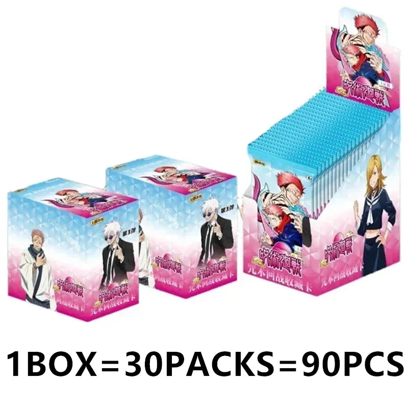 Genuine Jujutsu Kaisen Card Warlock Cards Gojo Satoru Fushiguro Megumi Itadori Yuji Cards Anime Peripheral Collection Cards Toy