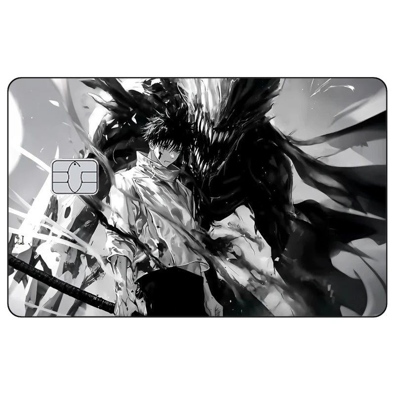 Jujutsu Kaisen Credit Card Skin Sticker Gojo Satoru Stickers for VISA JCB Mastercard and Other IC Bank Card Decoration Protect