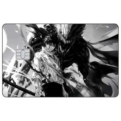 Jujutsu Kaisen Credit Card Skin Sticker Gojo Satoru Stickers for VISA JCB Mastercard and Other IC Bank Card Decoration Protect
