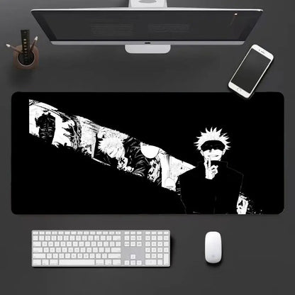 Anime Jujutsu Kaisen Mouse Pad Large keyboard Mouse Desk Pad Non-Slip Rubber Gaming Mouse Pad Laptop Mouse Carpet HYBXXC