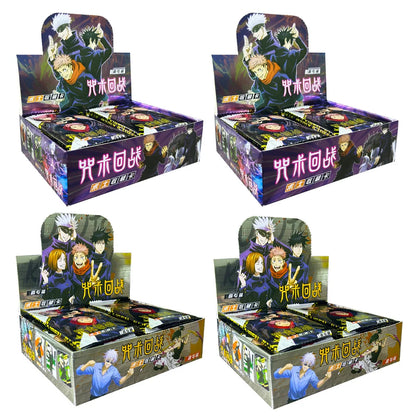 Cartes rares Jujutsu Kaisen pour enfants, personnage de dessin animé Gojo Satoru Fushiguro Megumi Itadori Yuji Warlock, carte de Collection, jouet Gif, 2024