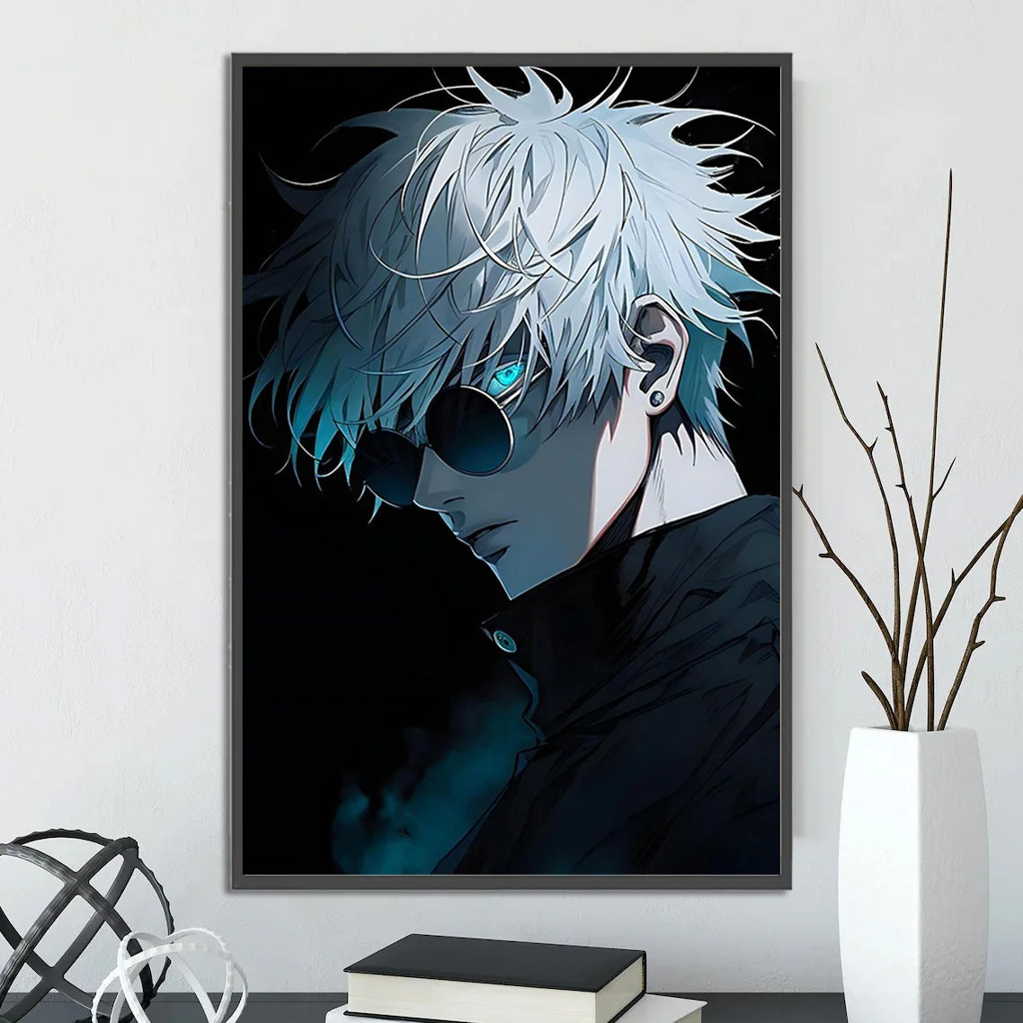 Jujutsu Kaisen Gojo Satoru Self-adhesive Poster Figures Home Decoration Anime Wallpaper Painting Wall Art Bedroom Cartoons Decor