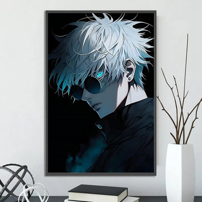 Jujutsu Kaisen Gojo Satoru Self-adhesive Poster Figures Home Decoration Anime Wallpaper Painting Wall Art Bedroom Cartoons Decor
