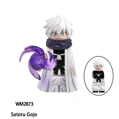 Jujutsu Kaisen Anime Cartoon Gojo Satoru Itadori Yuj Fushiguro Megumi Okkostu Yuta Building Blocks Mini Action Figures Kids Toy - Jujutsu Kaisen Merch - Free Shipping Buy Now