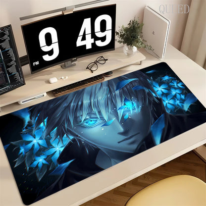 90x40CM Black Anime Jujutsu Kaisen Large Mouse Pad Ryomen Sukuna Xxl MousePads Pc Computer Gaming Accessories Non-slip Desk Mat
