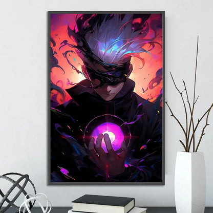 Jujutsu Kaisen Gojo Satoru Self-adhesive Poster Figures Home Decoration Anime Wallpaper Painting Wall Art Bedroom Cartoons Decor