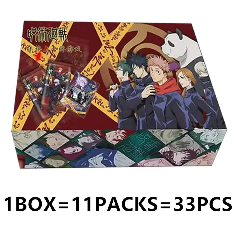 Genuine Jujutsu Kaisen Card Warlock Cards Gojo Satoru Fushiguro Megumi Itadori Yuji Cards Anime Peripheral Collection Cards Toy