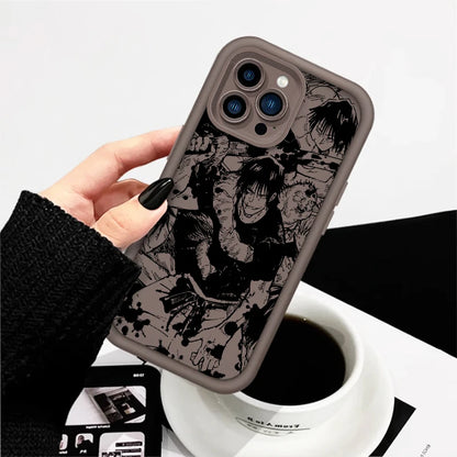 Coque de téléphone Jujutsu Kaisen Toji Cool pour Apple iPhone 15 14 13 12 11 XS XR X Pro Max Plus Funda Eye Ladder