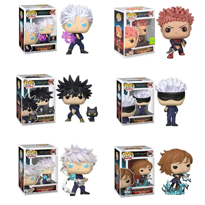Funko Pop Jujutsu Kaisen Megumi Fushiguro 1112#Nobara Kugisaki 1884# SATORU GOJO 1114#1137#1885# Yuji1163#Vinyl Action Figures