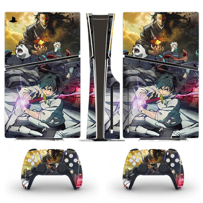Anime Jujutsu Kaisen Gojo PS5 Slim Disc Skin Sticker Decal Cover for Console and Controllers PS5 Slim Disk Skin Sticker Vinyl