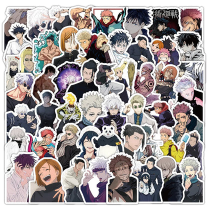 51-73pcs Set Jujutsu Kaisen Anime Itadori Yuji Gojo Satoru Geto Suguru Figures Cute Cartoon Diy Stickers Fans Peripheral Gift