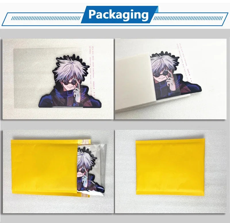 3D Motion Stickers Gojo Satoru Anime Jujutsu Kaisen Stickers Waterproof Car Stickers, Stickers for Laptop